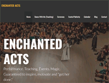 Tablet Screenshot of enchantedacts.com